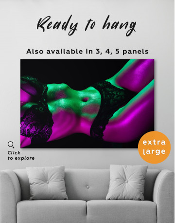 Wet erotic woman body Canvas Wall Art - image 8