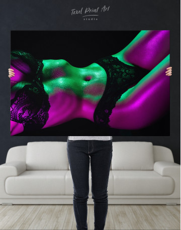 Wet erotic woman body Canvas Wall Art - image 6
