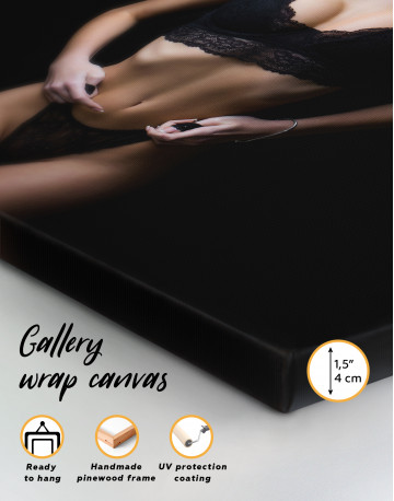 Erotic woman in underwear Canvas Wall Art - image 4