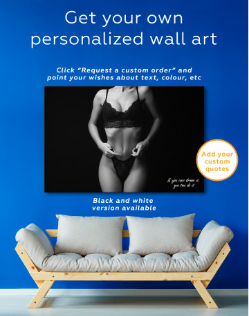 Erotic woman in underwear Canvas Wall Art - image 5