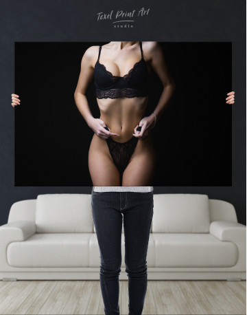 Erotic woman in underwear Canvas Wall Art - image 3