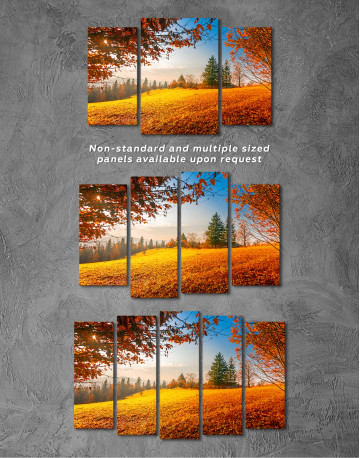 Autumn meadow landscape Canvas Wall Art - image 2