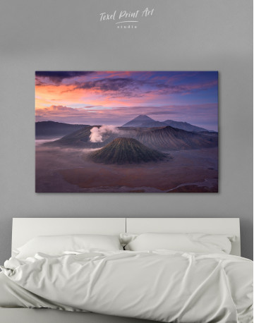Colorful morning mountain Canvas Wall Art