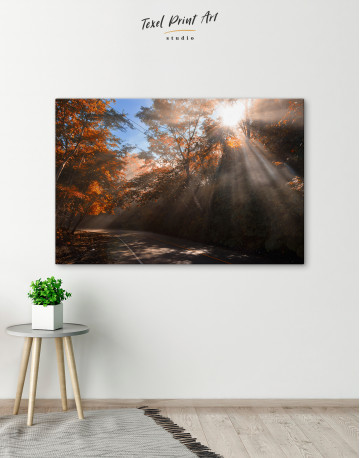 Autumn forest road Canvas Wall Art - image 7