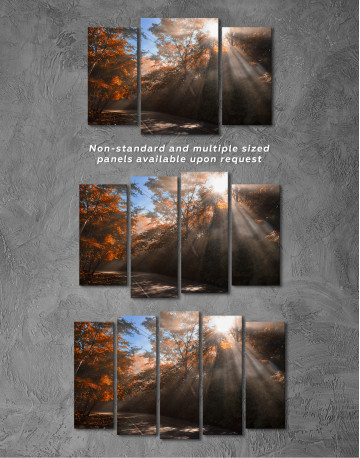 Autumn forest road Canvas Wall Art - image 2