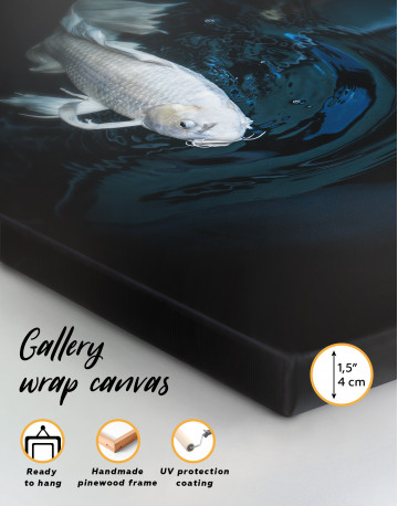 White butterfly koi fish Canvas Wall Art - image 1