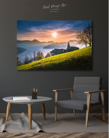 Beautiful landscape nature sunset Canvas Wall Art - image 4
