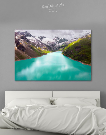 Lake in the mountains Canvas Wall Art