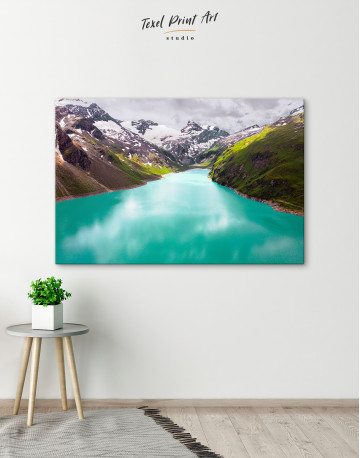 Lake in the mountains Canvas Wall Art - image 1