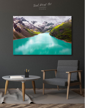 Lake in the mountains Canvas Wall Art - image 5