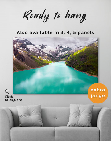 Lake in the mountains Canvas Wall Art - image 6
