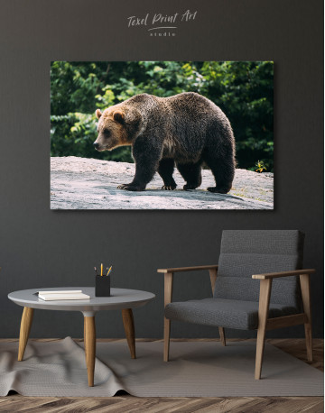 Walking brown bear Canvas Wall Art - image 4