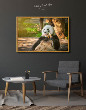 Framed Giant Panda Bear in China Canvas Wall Art - image 4