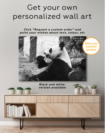 Resting  Panda Bear Canvas Wall Art - image 4