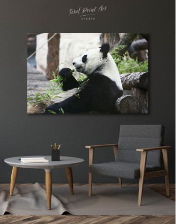 Resting  Panda Bear Canvas Wall Art - image 5