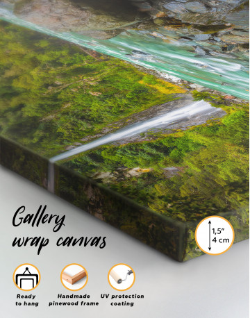 Thunder creek fall, New Zealand Canvas Wall Art - image 5