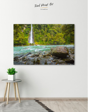 Thunder Creek Fall, New Zealand Canvas Wall Art - image 5