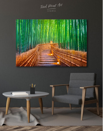 Bamboo forest in Kyoto, Japan Canvas Wall Art - image 4