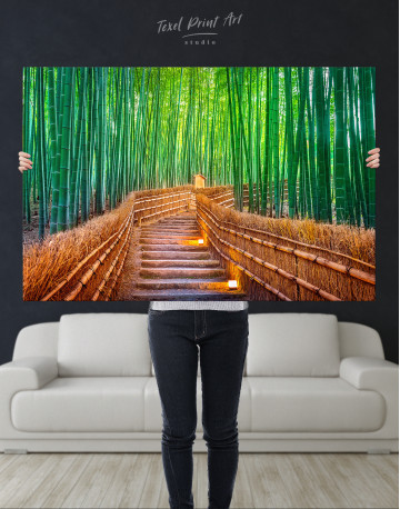 Bamboo forest in Kyoto, Japan Canvas Wall Art - image 3