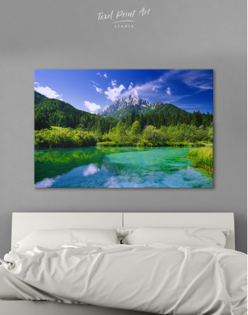 Nature Landscape Alps Mountains in Slovenia Canvas Wall Art