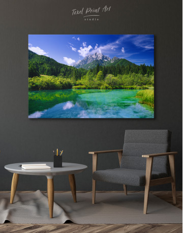 Nature Landscape Alps Mountains in Slovenia Canvas Wall Art - image 4