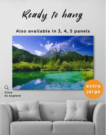 Nature Landscape Alps Mountains in Slovenia Canvas Wall Art - image 3