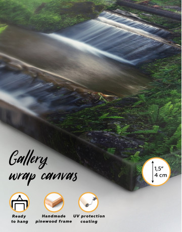 Small Garden with Waterfalls Canvas Wall Art - image 2
