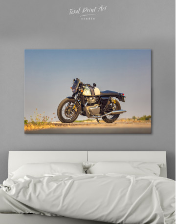 Cafe Racer Motorcycle Canvas Wall Art