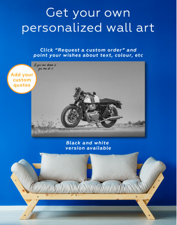 Cafe Racer Motorcycle Canvas Wall Art - image 4