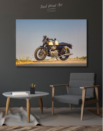 Cafe Racer Motorcycle Canvas Wall Art - image 2