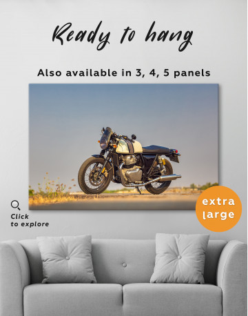 Cafe Racer Motorcycle Canvas Wall Art - image 3