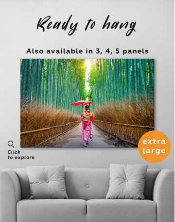 Bamboo Forest Canvas Wall Art - image 3