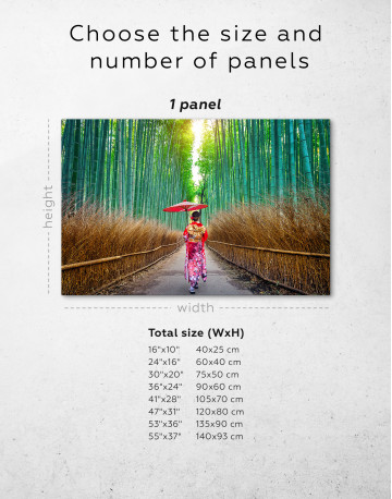 Bamboo Forest Canvas Wall Art - image 1