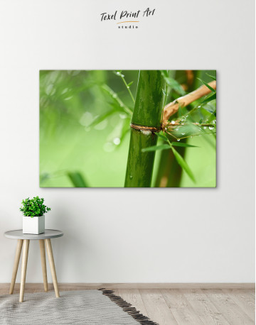 Nature Bamboo Branches Canvas Wall Art - image 1