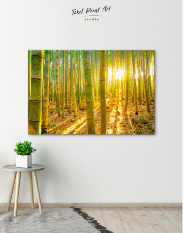 Morning Bamboo Forest Canvas Wall Art - image 1