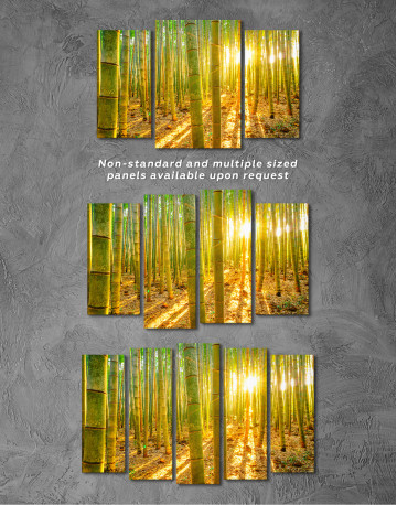 Morning Bamboo Forest Canvas Wall Art - image 4