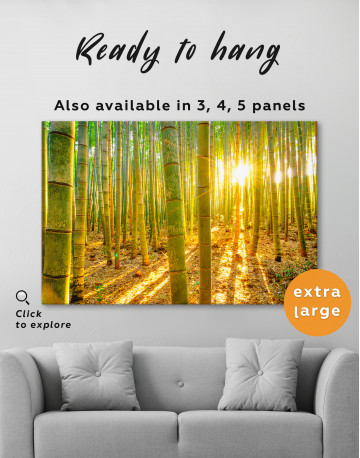 Morning Bamboo Forest Canvas Wall Art - image 6