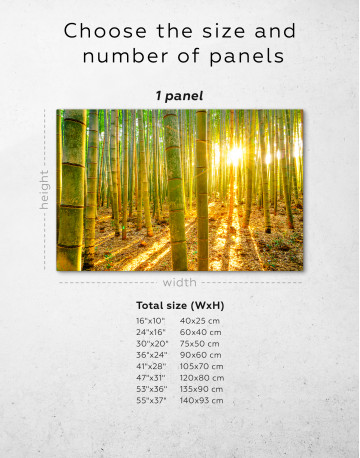 Morning Bamboo Forest Canvas Wall Art - image 8