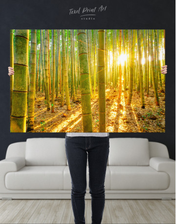 Morning Bamboo Forest Canvas Wall Art - image 7