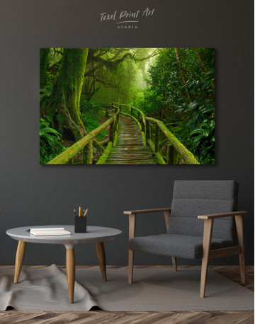Tropical Jungle Footpath Canvas Wall Art - image 4