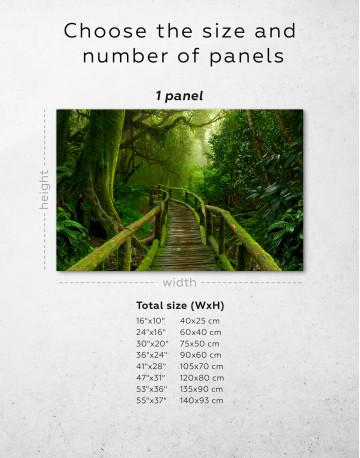 Tropical Jungle Footpath Canvas Wall Art - image 8