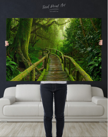 Tropical Jungle Footpath Canvas Wall Art - image 7