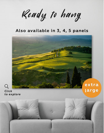 Val D'orcia Italy Landscape Canvas Wall Art - image 2