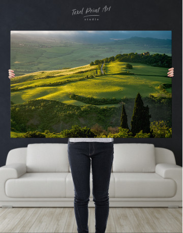 Val D'orcia Italy Landscape Canvas Wall Art - image 1