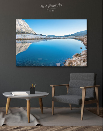 Beautiful Lake in the Snowy Mountains Canvas Wall Art - image 5