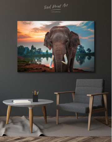 Wild Elephant Canvas Wall Art - image 4