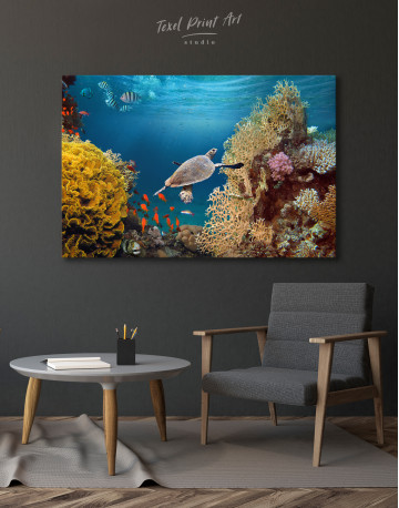 Tropical Coral Reef Canvas Wall Art - image 4
