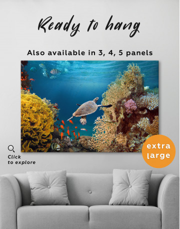 Tropical Coral Reef Canvas Wall Art - image 3