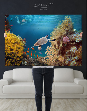Tropical Coral Reef Canvas Wall Art - image 2