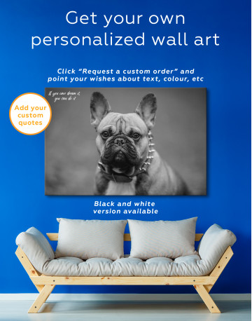 Brown French Bulldog Canvas Wall Art - image 6